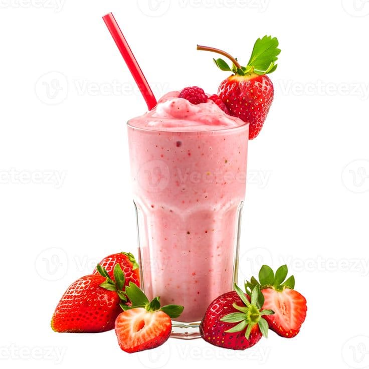 Batido de Fresa con leche